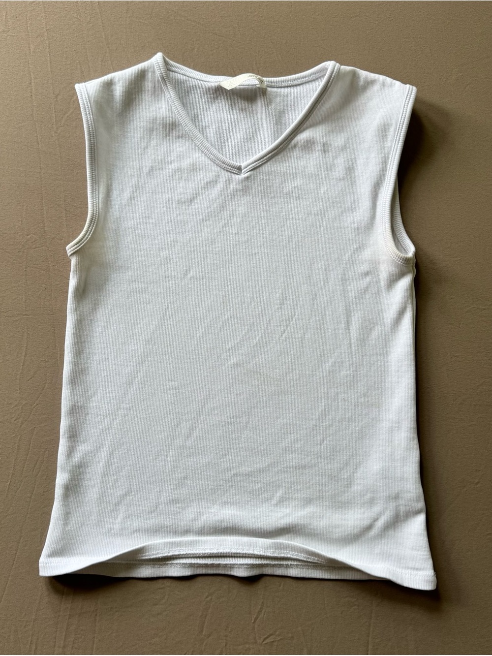 Zara Ribbed V-Neck Tank